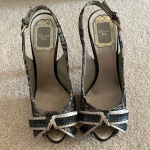 Authentic Christian Dior lace sequins 35.5/5.5